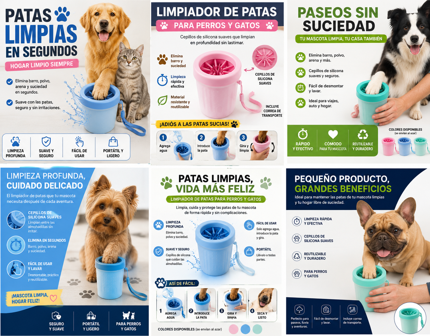Limpiador de Patas para Mascotas